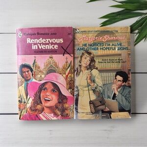 Vintage Paperback Book Lot (1978 & 1984) – Harlequin Romance + Laurel-Leaf YA